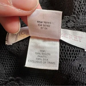 Victoria's Secret Black Lace Chemise Slip Dress Y2K thumbnail 6