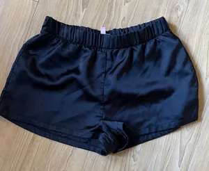 Show Me Your MuMu Black Satin Shorts thumbnail 1