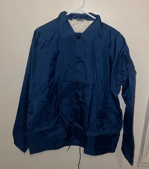 Vintage unisex rain jacket raincoat Sz M 38-40 • Made in the Dominican Republic thumbnail 1