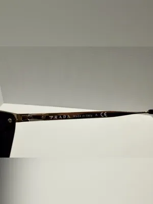 Prada Cinema SPR 53S 1AB-0A7 Sunglasses Gold Square Gradient‎ Grey thumbnail 4