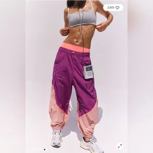 FP Movement by Free People Purple & Pink Colorblock Jogger Track Pants thumbnail 4