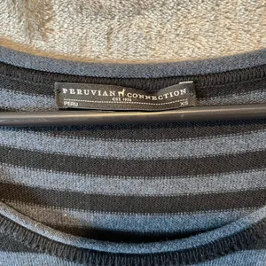 Peruvian Connection‎ Women's Dress Blue Striped Size XSmall Pima Cotton thumbnail 3