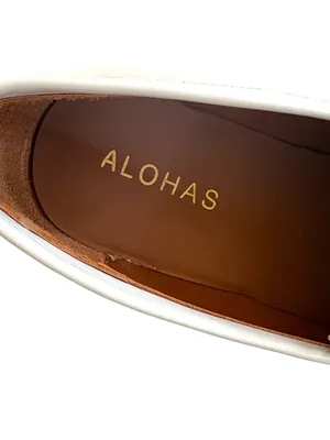 EUC ALOHAS Leather Trailblazer Platform Loafers Cream Size 6.5 thumbnail 6