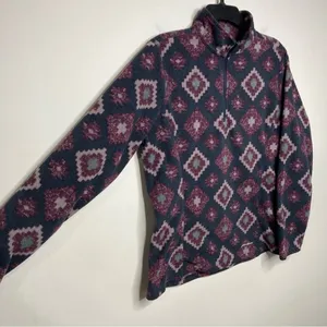 Eddie Bauer fleece quarter‎ zip pullover size large thumbnail 3