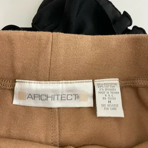 EUC Architect women’s‎ bedazzled side tan thick cotton sweatpants medium thumbnail 6