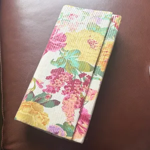 Victorian style Tapestry sequence floral clutch Pink thumbnail 10