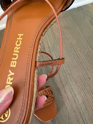 Tory Burch Basketweave Espadrille Wrap Sandal Size 7 thumbnail 4