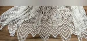 NWT Le Rose bridal bride full length Maxi white lace robe size S/M thumbnail 5