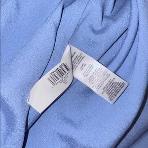 New Dress The Population Melania Off-The-Shoulder sky blue Gown sz XXL thumbnail 6