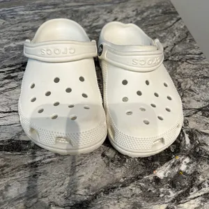 CROCS White Sandals with Signature Perforated Design thumbnail 3