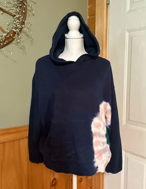 Wildfox large tiedye hooded kangaroo pocket sweatshirt thumbnail 3