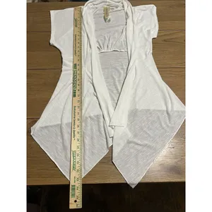 Fresh Brewed Size XL Lightweight Stretchy Summer Top Casual‎ Beach Travel White thumbnail 3