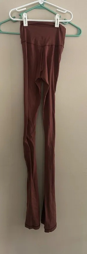 OFFLINE by Aerie Real Me High Waisted Crossover Flare Legging Size XS Rust Brown thumbnail 1