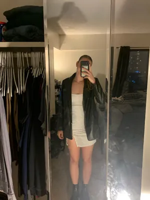 Sans Souci Black leather jacket thumbnail 3