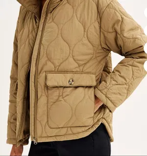 Sonoma tan quilted puffer jacket oversized large thumbnail 10