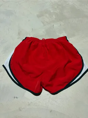 Nike Women’s Red Running Shorts with White Trim medium thumbnail 6