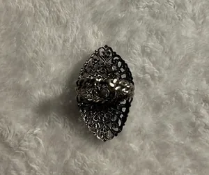 Western Germany Turquoise Colored Filigree Ring Blue thumbnail 3
