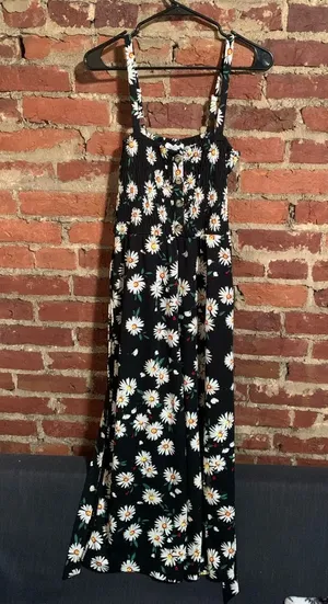 🌼 Black floral maxi romper 🌼 thumbnail 1