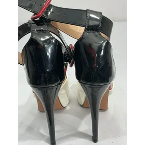 Womans Sz10106b 39 (9) Multicolor Patent Leather Platform Strap Stiletto Heels thumbnail 5
