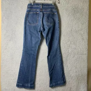 Gap Jeans Womens 6 Flare Stretch Medium Wash‎ Stretch Cotton Lycra Spandex thumbnail 3
