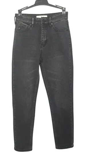 KanCan Jeans Women 0/23 Black High Rise Tapered Ankle Denim KC7196DG thumbnail 1