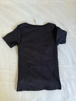 Lululemon Black Ebb To Street Short Sleeve padded tshirt thumbnail 3