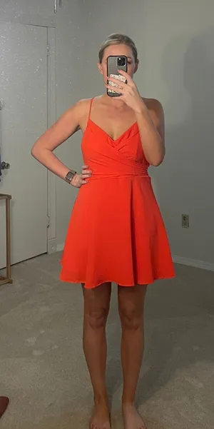 Boutique Dress Red Size M thumbnail 1