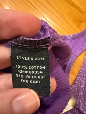 NWT Ultra flirt purple sparkly tank top size small. thumbnail 3