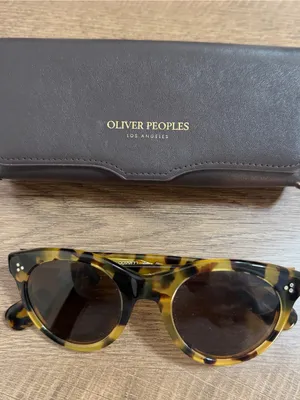 Oliver Peoples Tortoise Frame Sunglasses with Brown Lenses thumbnail 3