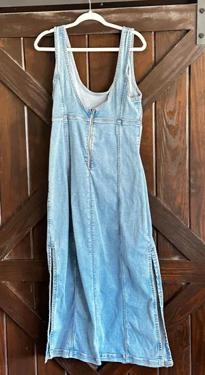 American Eagle Long Jean Dress thumbnail 2