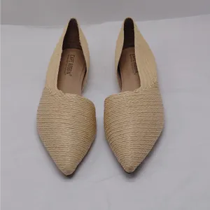 Cape Robbin Womens Raffia D'Orsay Flats Size 8.5 Pointed Toe Slip On Shoes thumbnail 3