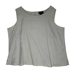 CB Studios by Casey B Light Blue Sleeveless Linen Shell Top Size XL thumbnail 1