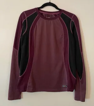 Kerrits Purple Long Sleeve Shirt Equestrian Layering Outdoors Women's size Small thumbnail 1