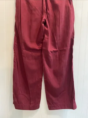 MADEWELL The Neale Straight-Leg Pant in Drapeweave in Cabernet Size 6 thumbnail 11