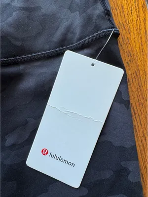 Lululemon Wunder Train High Rise 25” Heritage Camo Deep Coal Black Size 10 NWT thumbnail 4