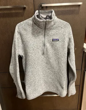 Patagonia‎ Women's Better Sweater 1/4-Zip fleece pullove gray women's medium thumbnail 1
