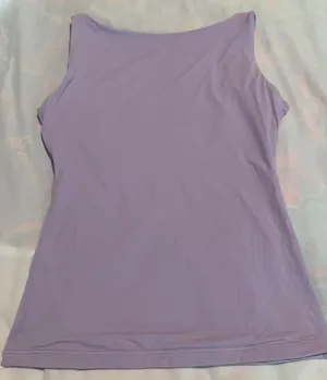 SUUKSESS Lavender Purple Low Back Tank Top Sleeveless Boat Neck XS thumbnail 1