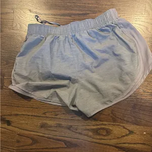 Nike Women's Dri-fit lined Light Gray Athletic Shorts thumbnail 2