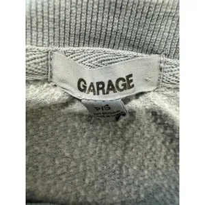 Garage light blue cropped crewneck sweatshirt Long Sleeve Size Small thumbnail 4
