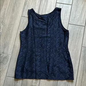 Banana Republic Blue Fitted Tank Top thumbnail 4