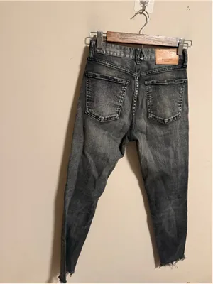 MOUSSY VINTAGE Westcliffe Light Black Gray Ankle Skinny Jeans- Size 24 thumbnail 7