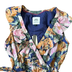 NEW Anthropologie Floral Wrap Mini Dress thumbnail 6