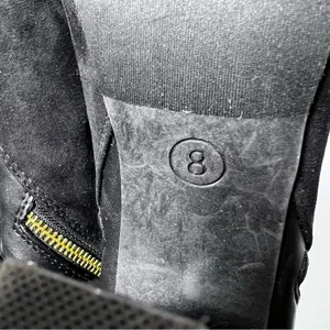 Mossimo Black Faux Leather and Suede Ankle Booties thumbnail 11
