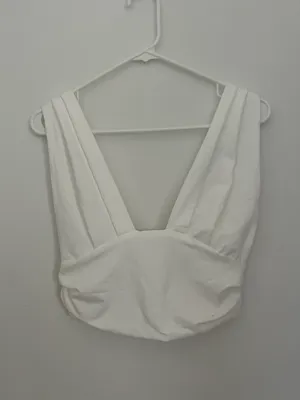 White Crop Top thumbnail 2