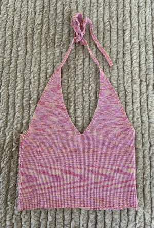 Peppermayo multicolor knit halter top size 4 Y2K Festival thumbnail 1