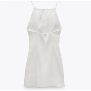 ✨Zara Draped Linen White Sz XS Dress✨ thumbnail 7