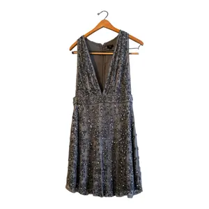 NBD X‎ Revolve Irena Dress Bead and Sequin Embellishments Gray Sz M thumbnail 5