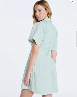 Free Assembly Striped Corset Mini Shirtdress thumbnail 3