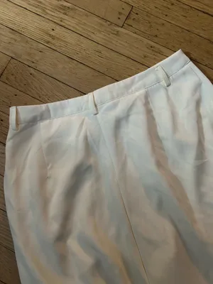 Brand New Cream Wide-Leg Trousers thumbnail 6
