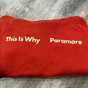 Paramore 2022 tour orange Red 'This Is Why' Paramore Sweatshirt hoodie thumbnail 2